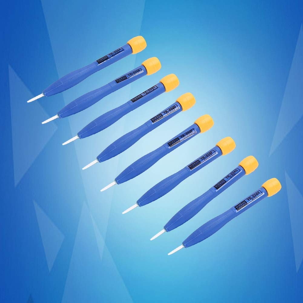 Slotted Ceramic Alignment Screwdriver Tool Set, Blue