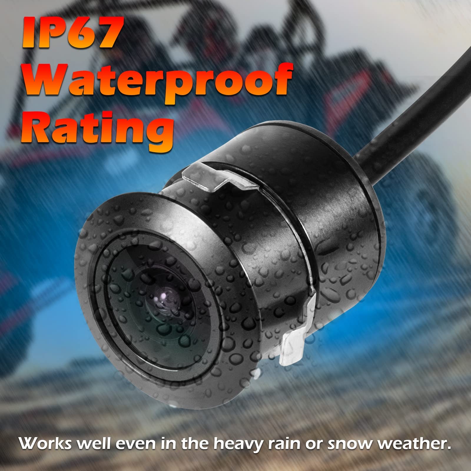 for Polaris RZR Ride Command HD Wide-Angle Waterproof Front Camera - Plug and...