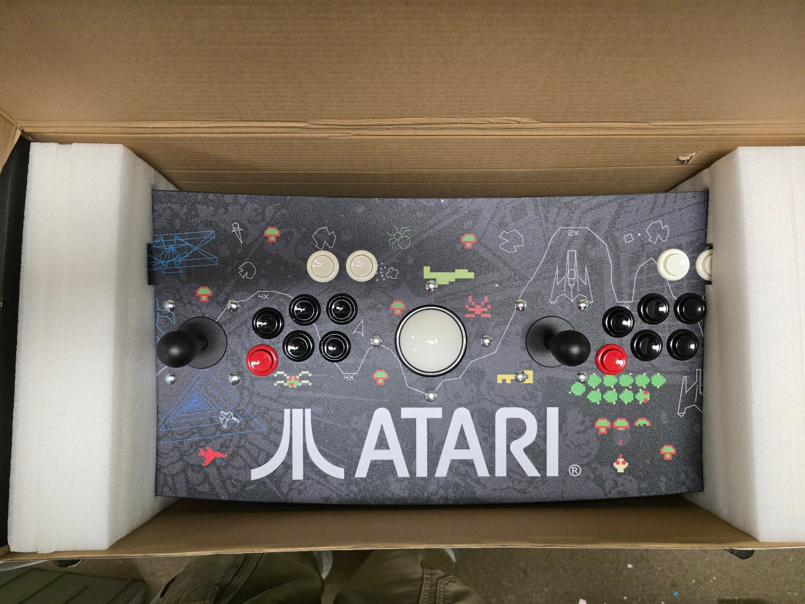 Atari Ultimate Fight Stick with Trackball Wired Arcade Controller (READ)
