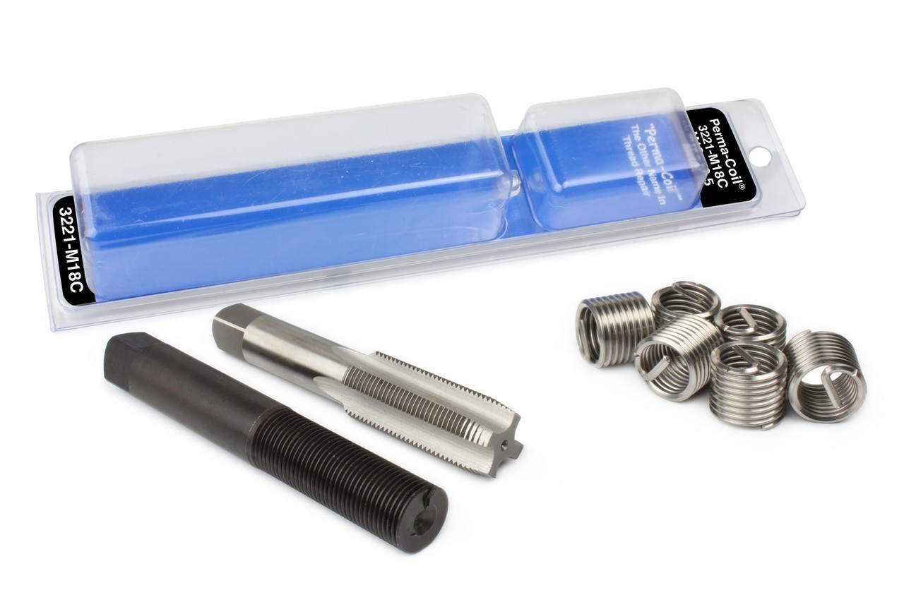 M18 x 2.5 Metric Thread Repair Insert Kit Perma Coil 3221-M18C Fits Heli USA