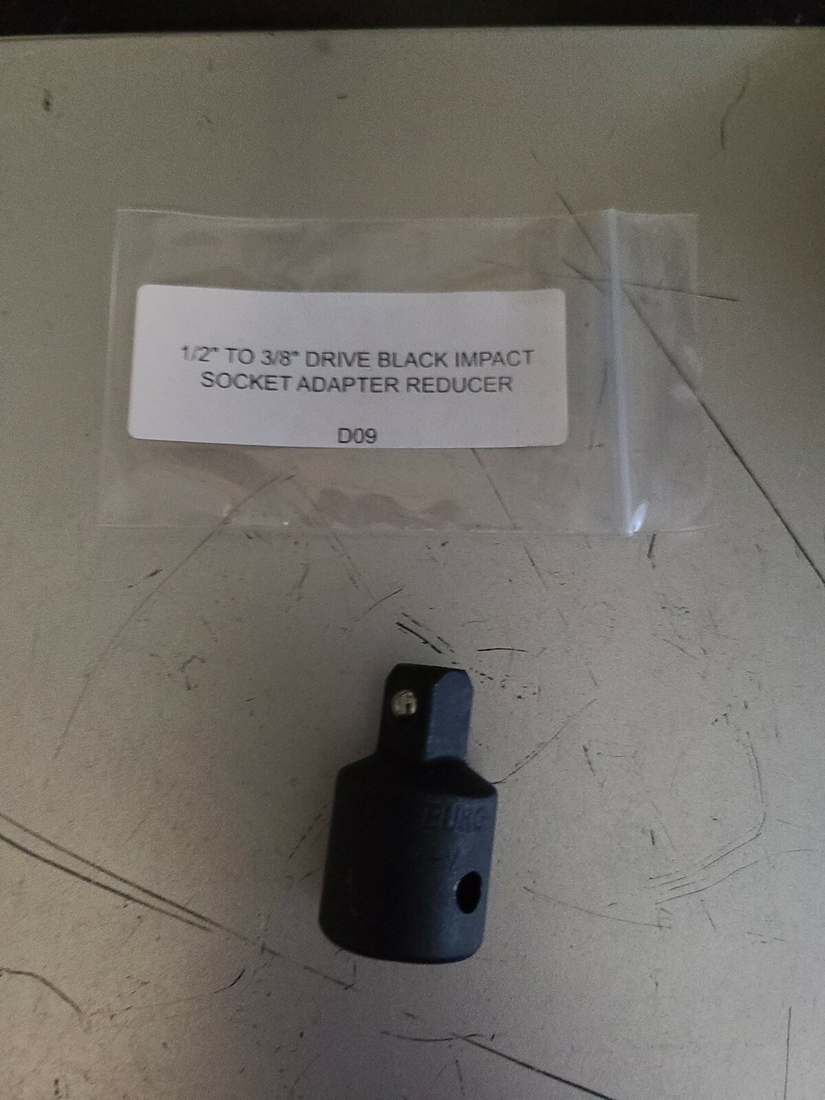 1/2" TO 3/8 INCH DR DRIVE BLACK IMPACT SOCKET ADAPTER REDUCER TOOL ADAPTOR