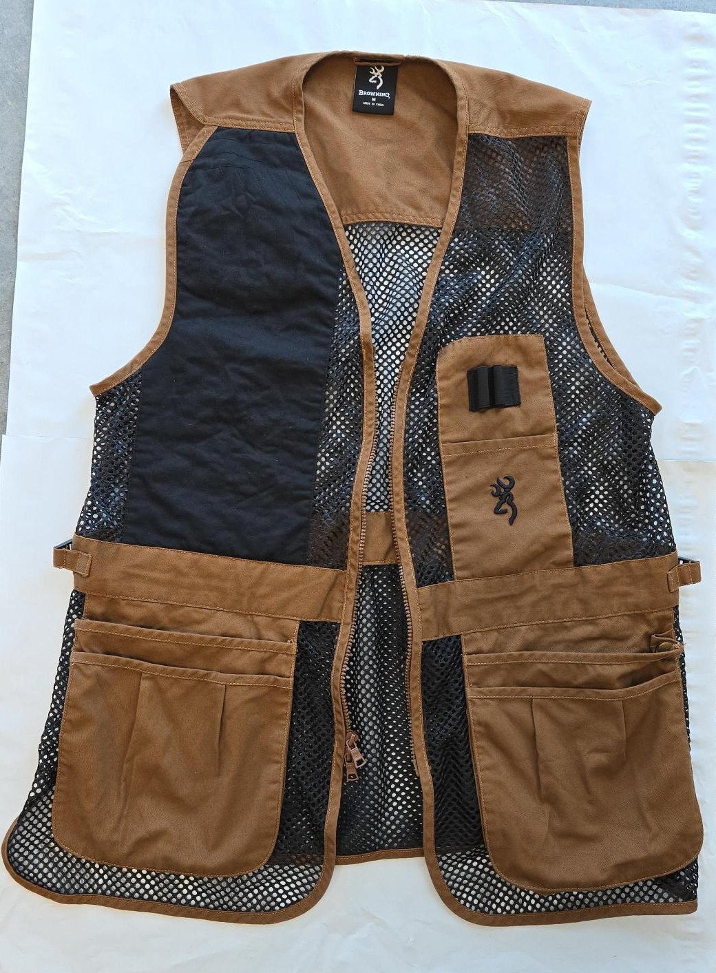 Browning Trapper Creek Mesh Shooting Vest Brown Medium