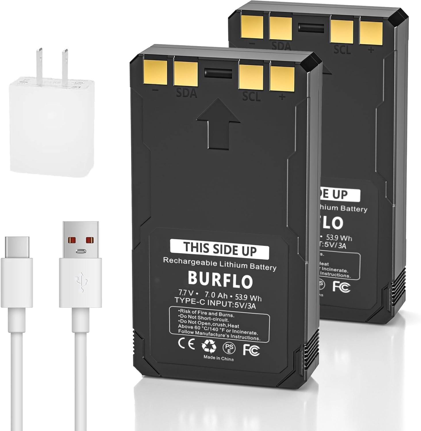 2-Pack Rechargeable LIT-22 Battery Compatible with Trail Camera Flex-Plus Flex-S