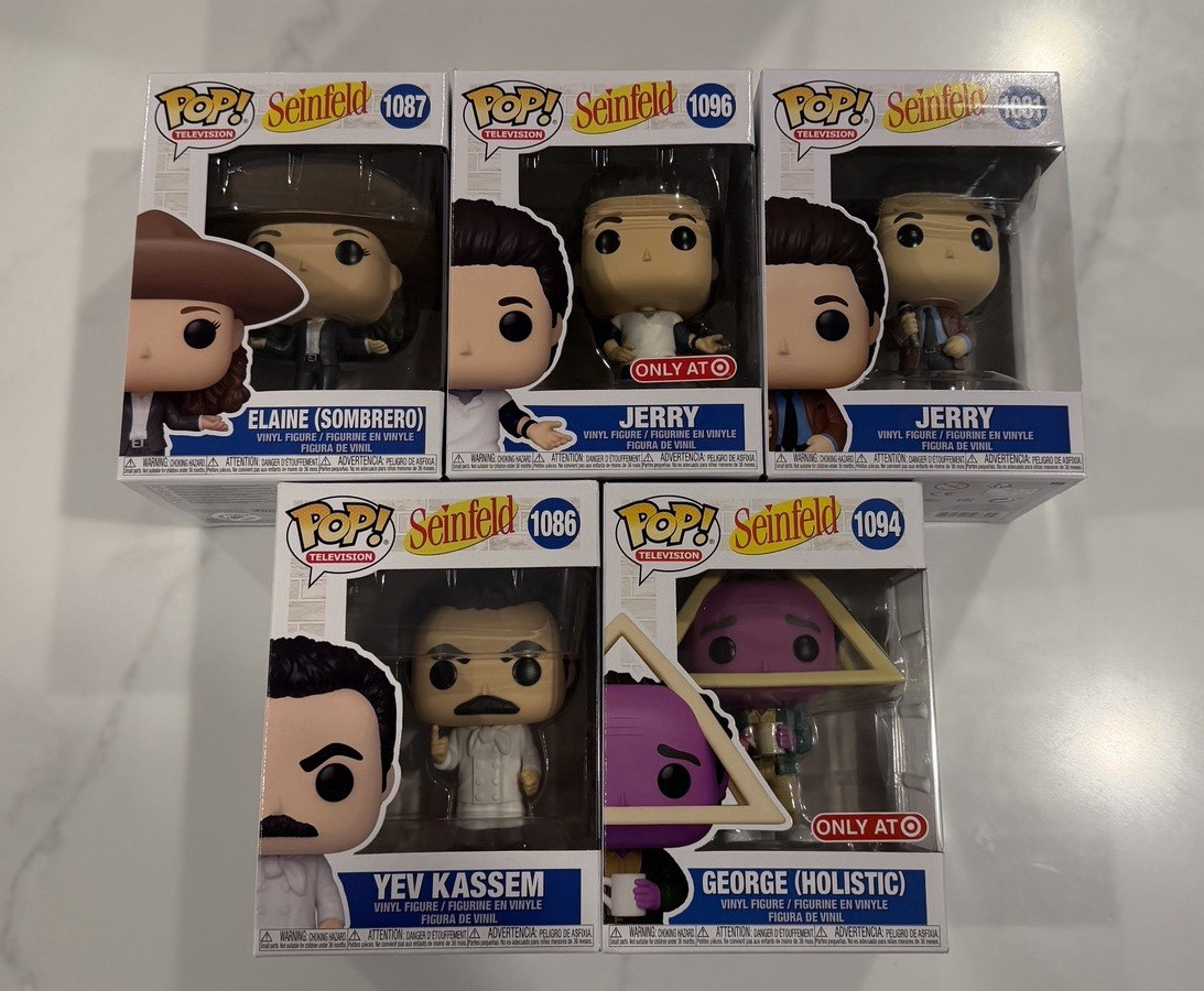 Funko Pop! Seinfeld TV Mixed Lot 5 Vinyl Target Exclusive Boxed 1086 1087