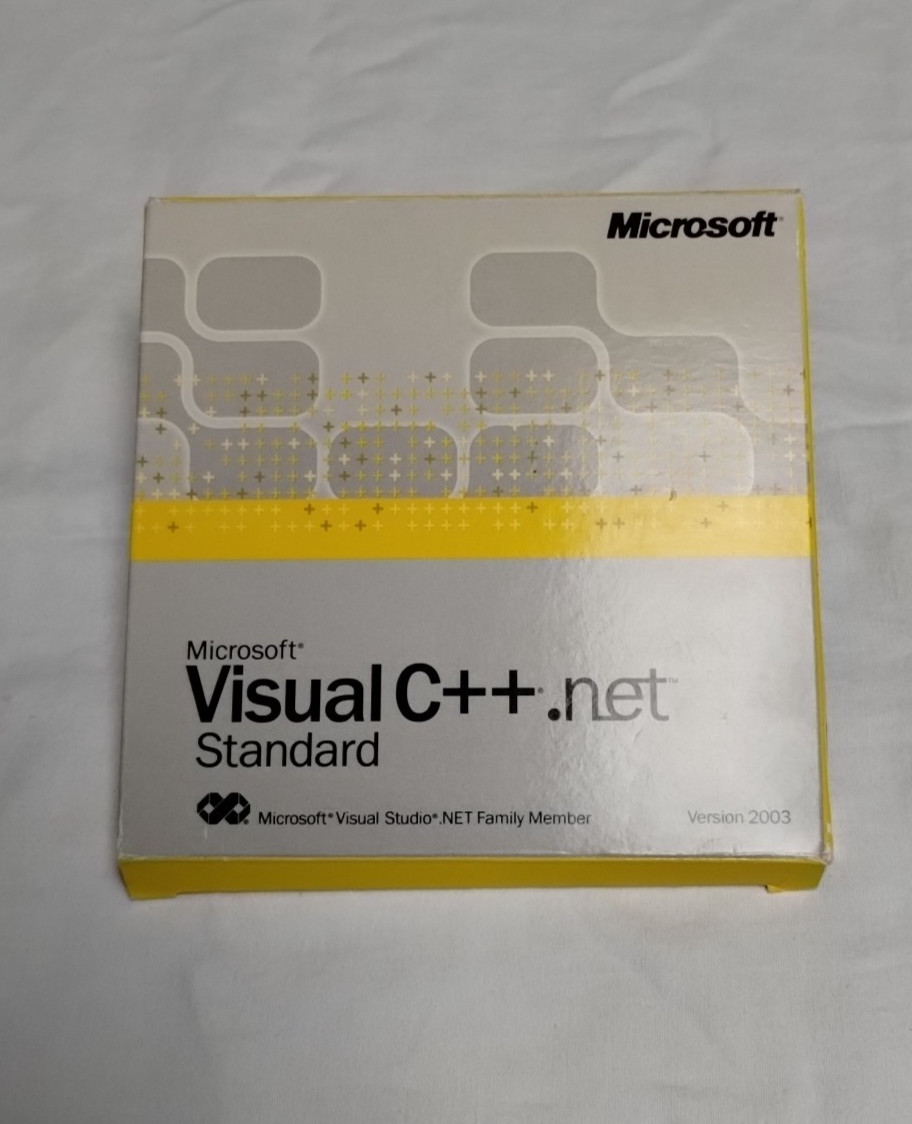 Genuine Microsoft Visual C++.net Standard - Boxed with 7 CD's & Manuals & Code