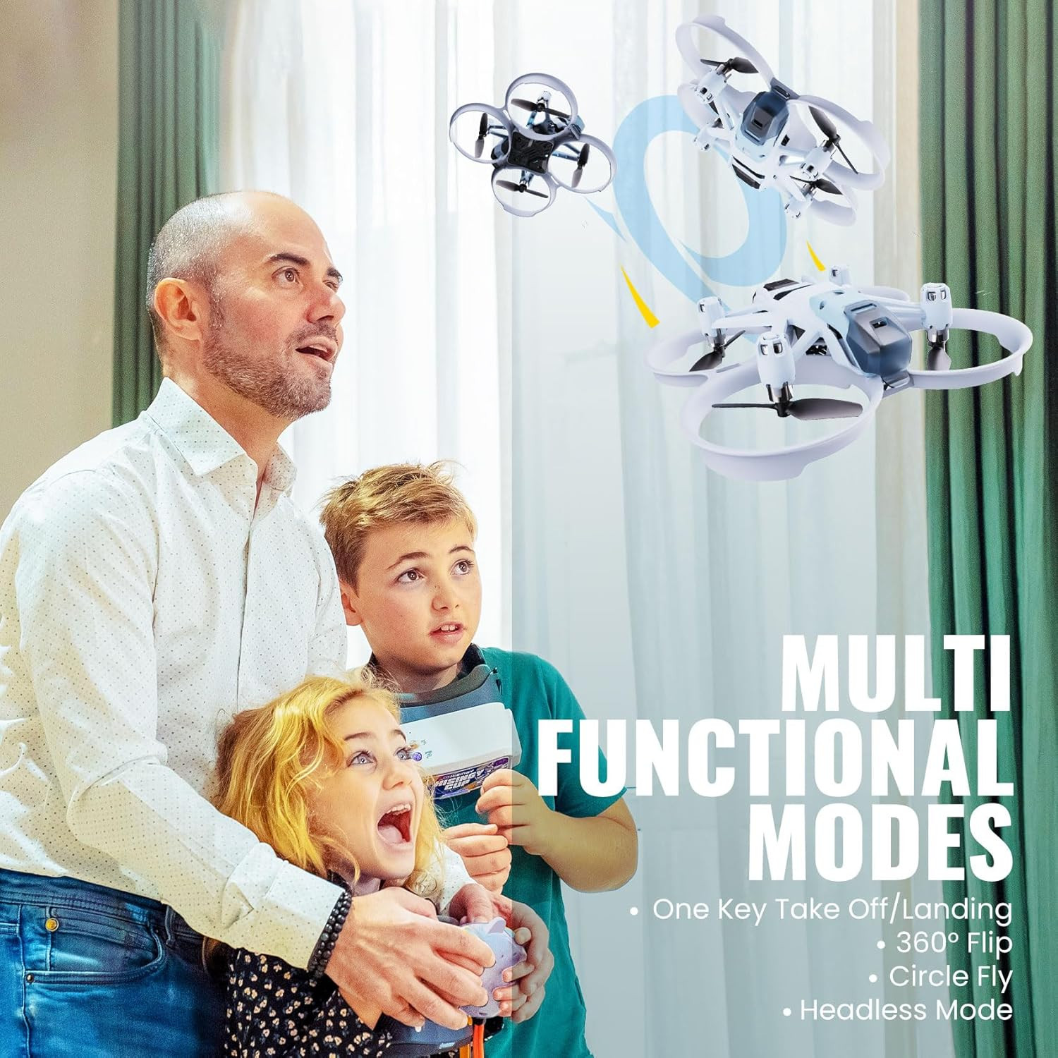 Firefly EX Tiny Drones for Kids, Mini Micro Nano Indoor RC Quadcopter for Age 10