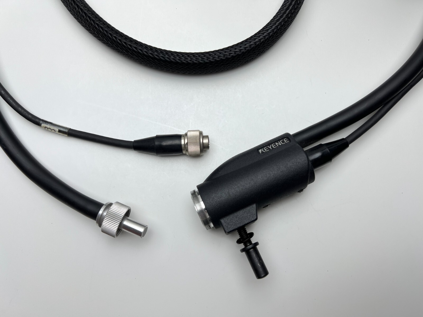 Keyence Digital Microscope VH Series Fiber Optic Camera Head Cable Light Ring