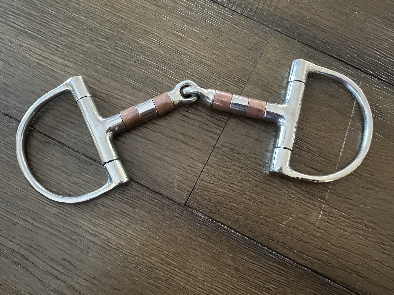 Horse Tack - 4 3/4” D Ring Snaffle Bit With Roller