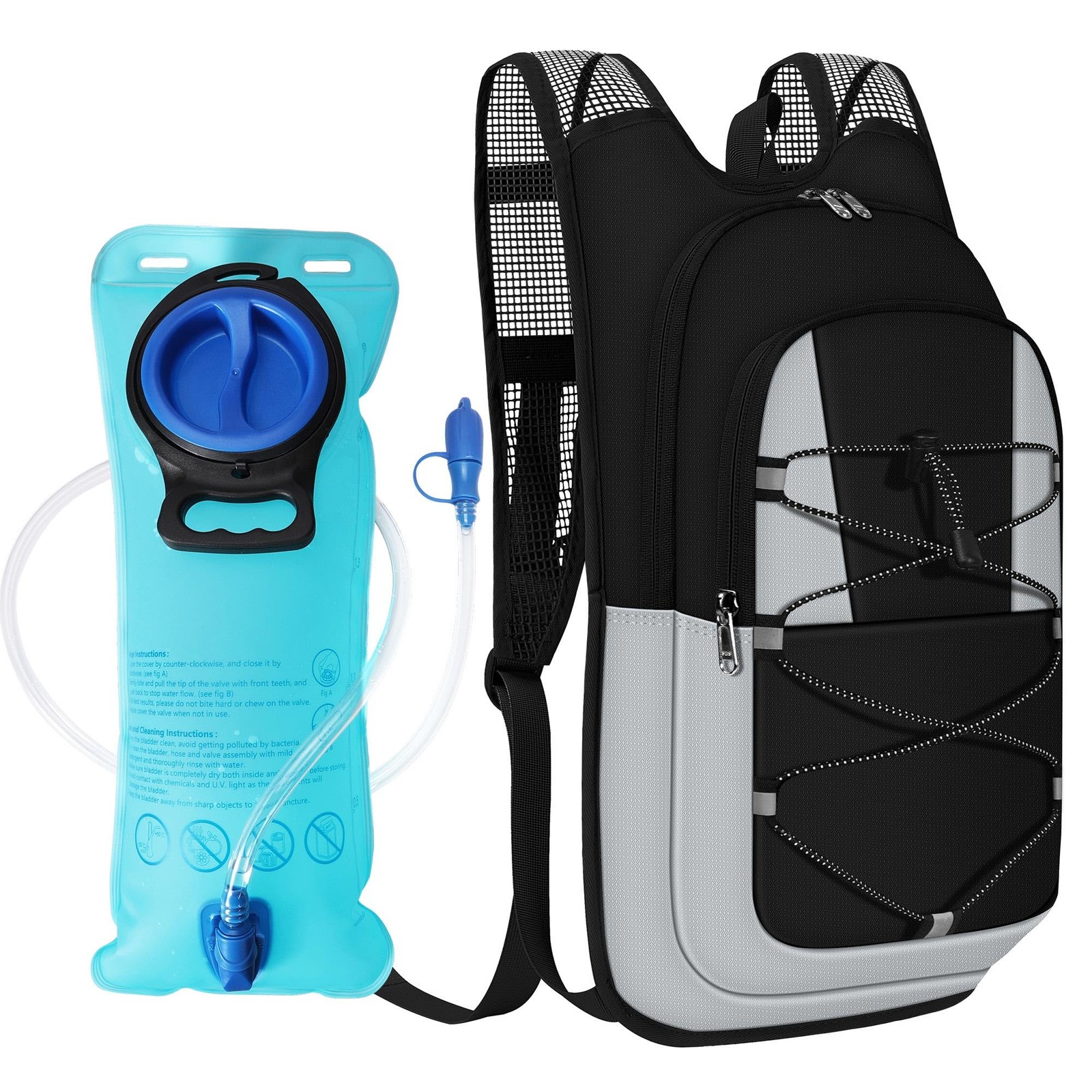 Hydration Backpack - Lightweight Hiking Water Backpack With 2l Water Bladder