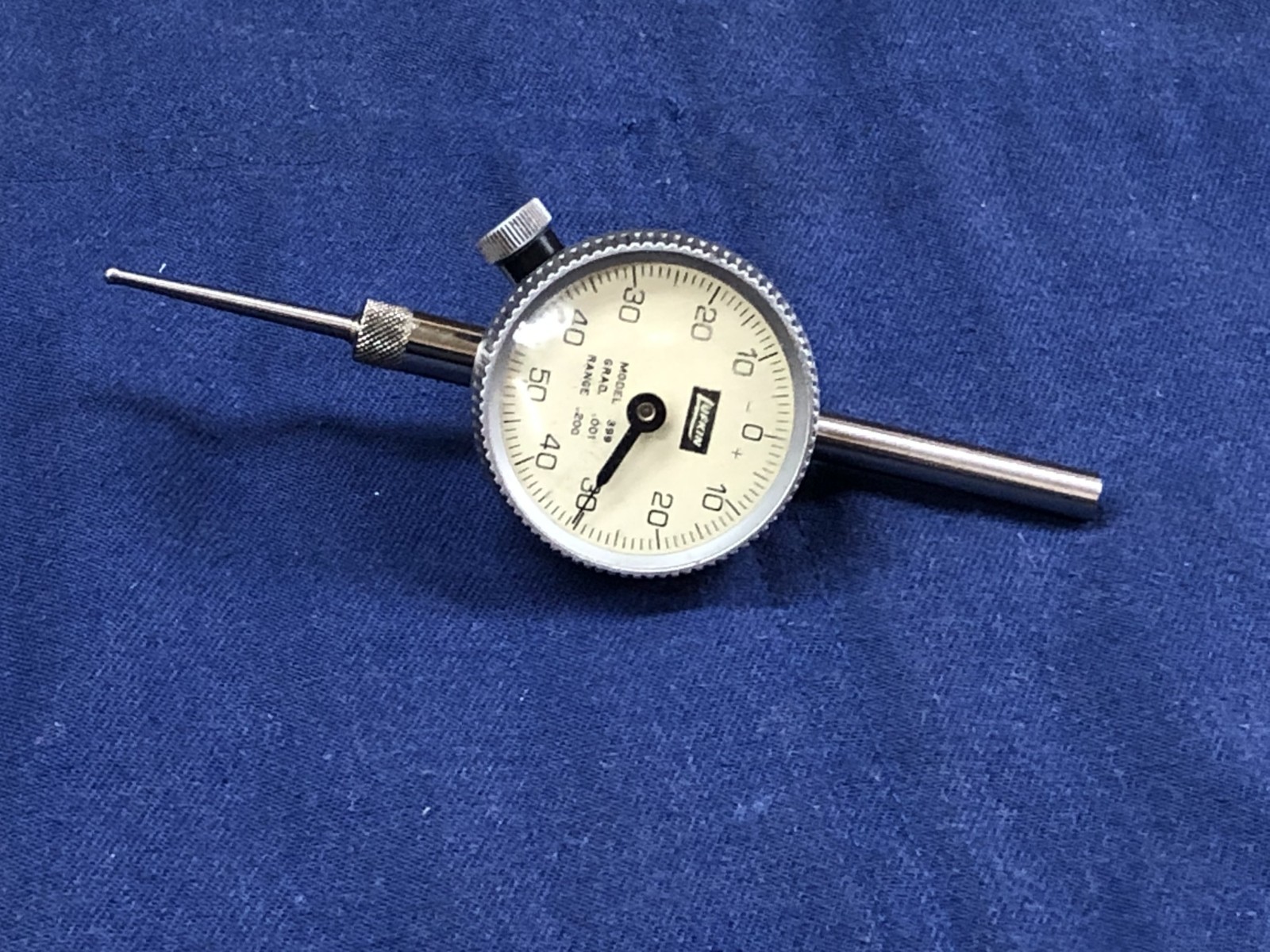 Lufkin Universal Dial Test Indicator - Mint Cond - Mahogany Case - 399A - 299A