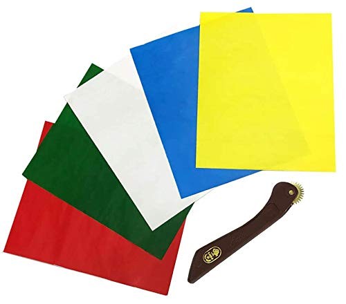 AMORNPHAN 5 Sheets 5 Colors Sewing Carbon Tracing Paper Transfer Paper 9"x11"...