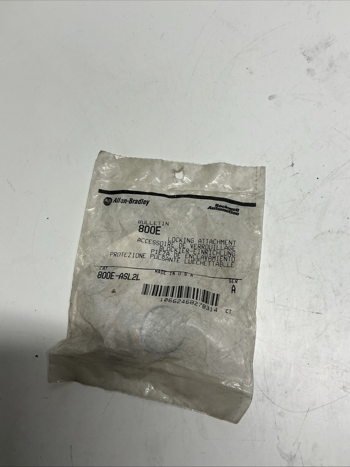 800E-ASL2L, Allen-Bradley, A Series Selector Switch Locking Attachment W-115