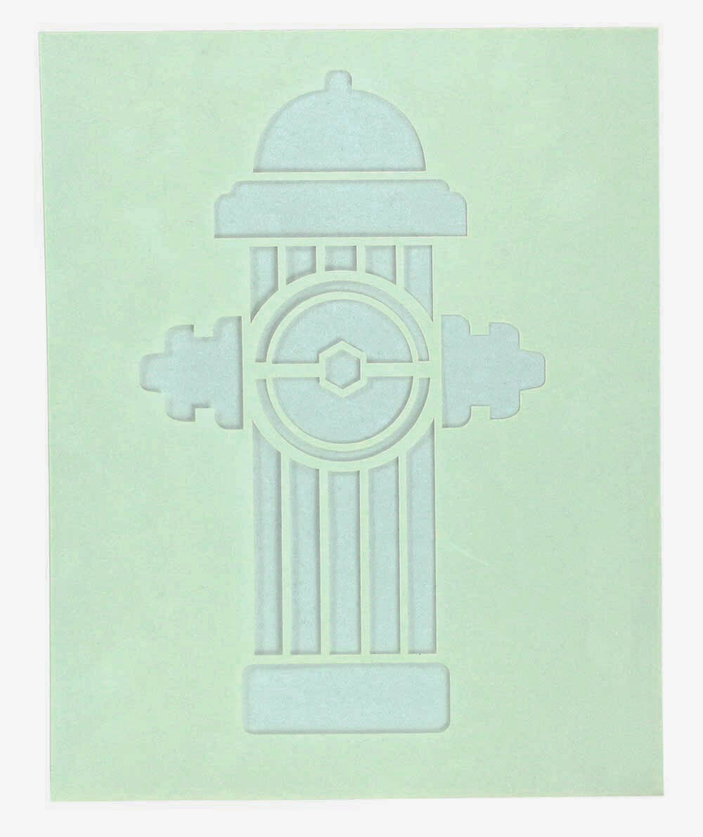 Fire Hydrant Stencil -18 x 24 Inches Overall