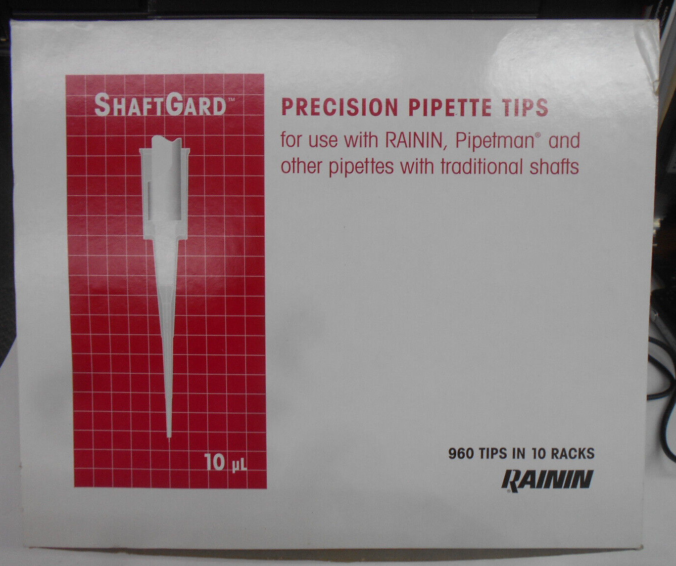 Rainin Precision Pipette Tips RT-10GF 10uL BOX OF 960 TIPS