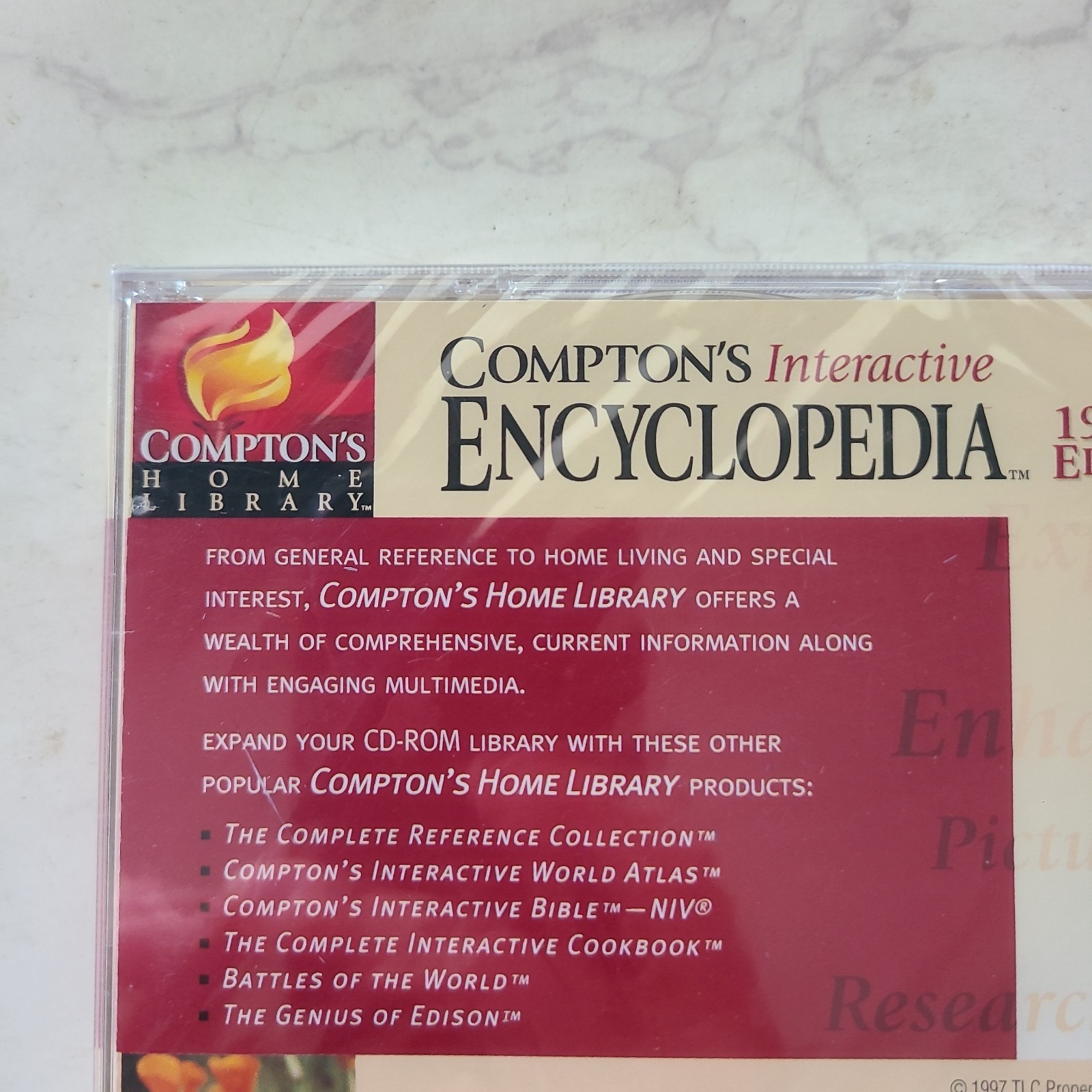 CD-ROM Compton's Home Library Interactive Encyclopedia 1998 Edition NEW SEALED!