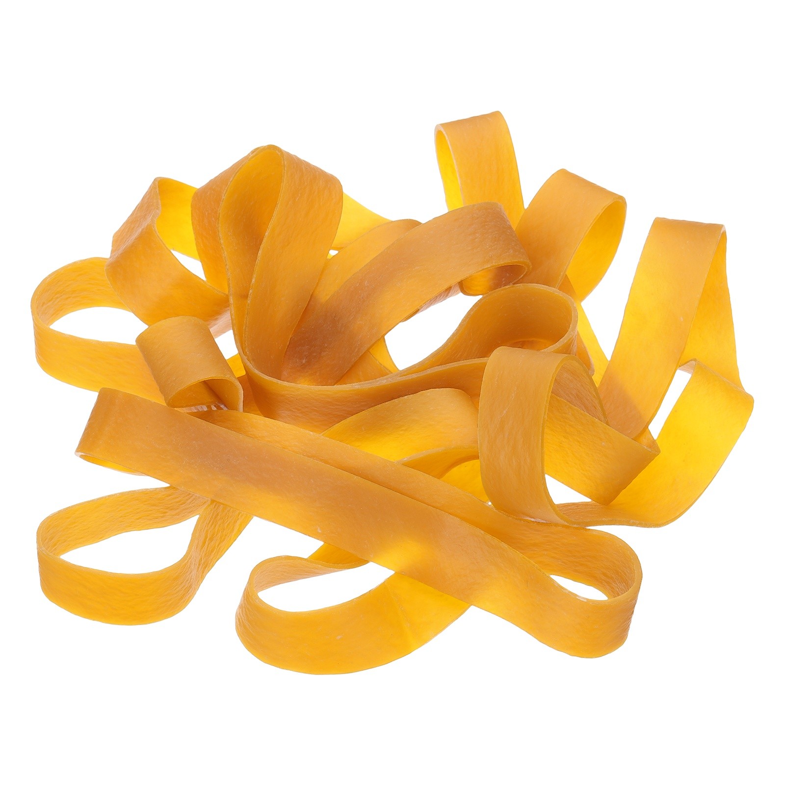 28Pcs Rubber Bands, 7.87x0.79 Inch Elastic Bands for Office Supplies, Yellow