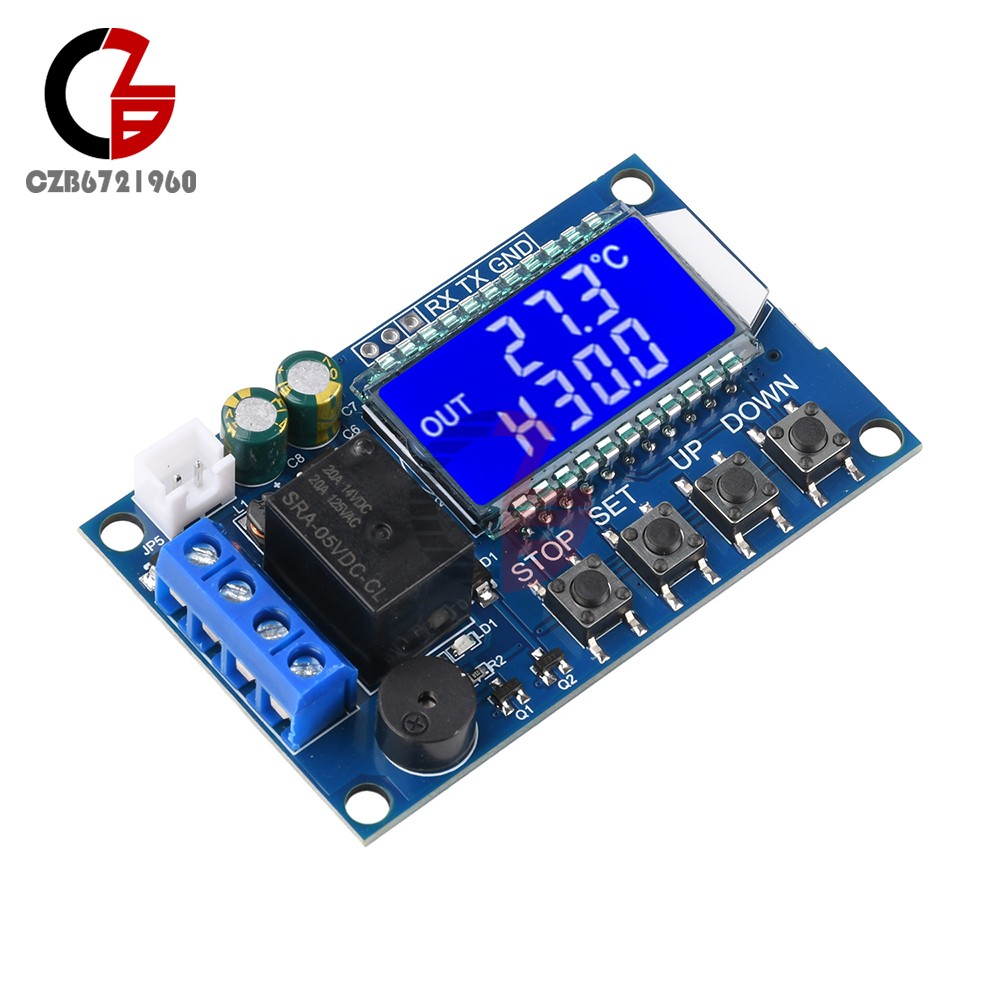 High-Precision Digital Thermostat DC 6.0-30V Temperature Controller -50°C~110°C