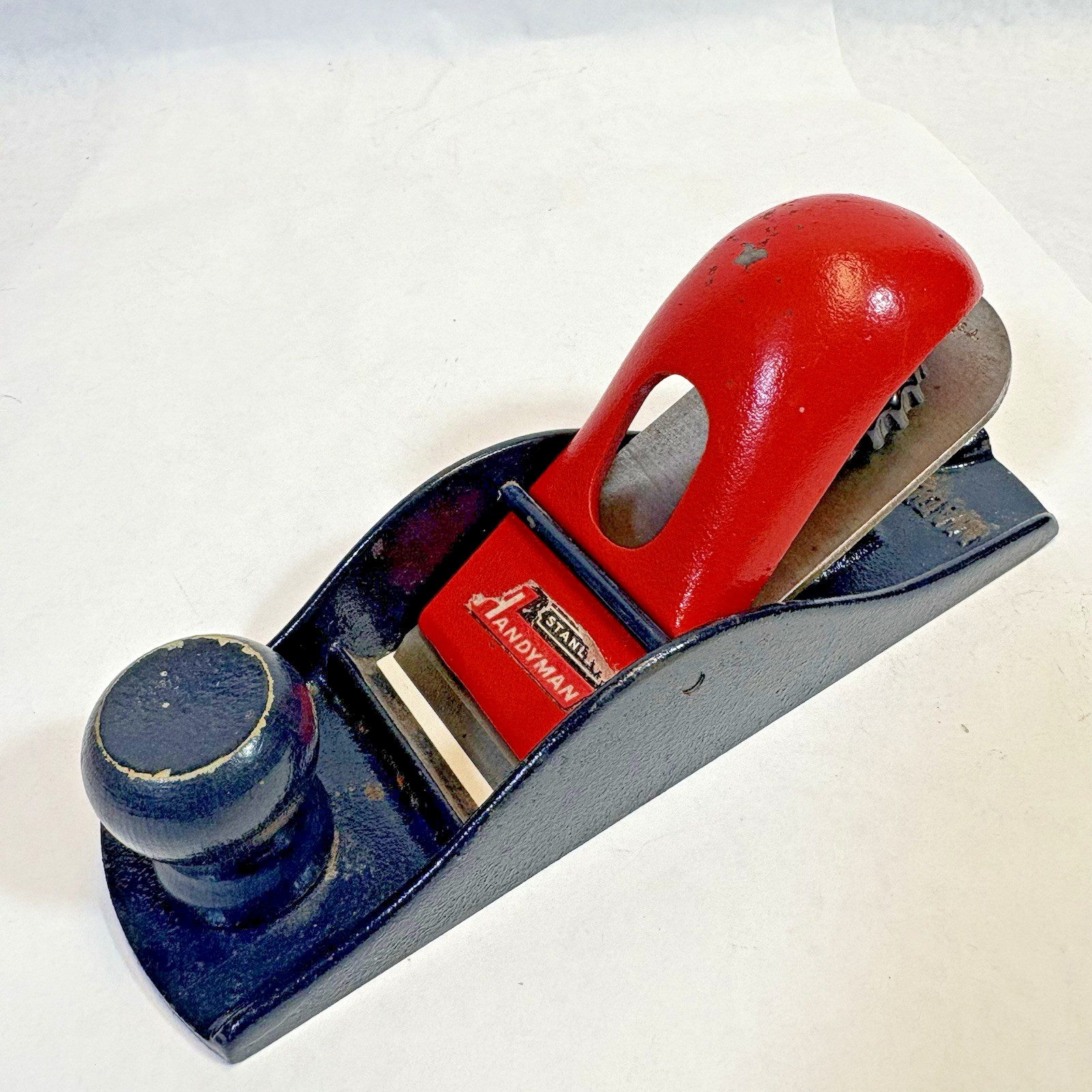 Vnt Stanley Handyman Block Plane 110 Red Blue 1247 Blade C32 Block Made in USA