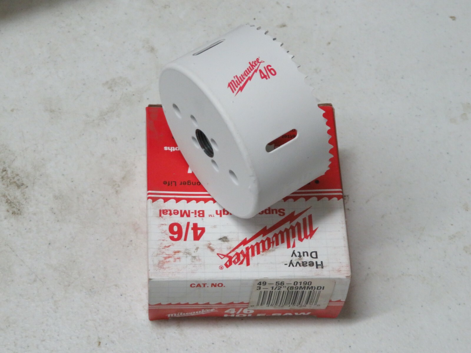 1 pc MILWAUKEE 3-1/2" (89mm) 4/6 tooth Bi-Metal Hole Saw Holesaw Cat 49-56-0190