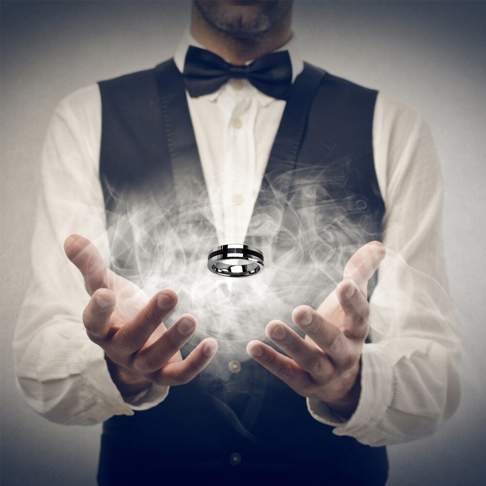 Magic Tricks Pro Ring Strong Magnetic Magnet Ring Finger Decoration Magic Props