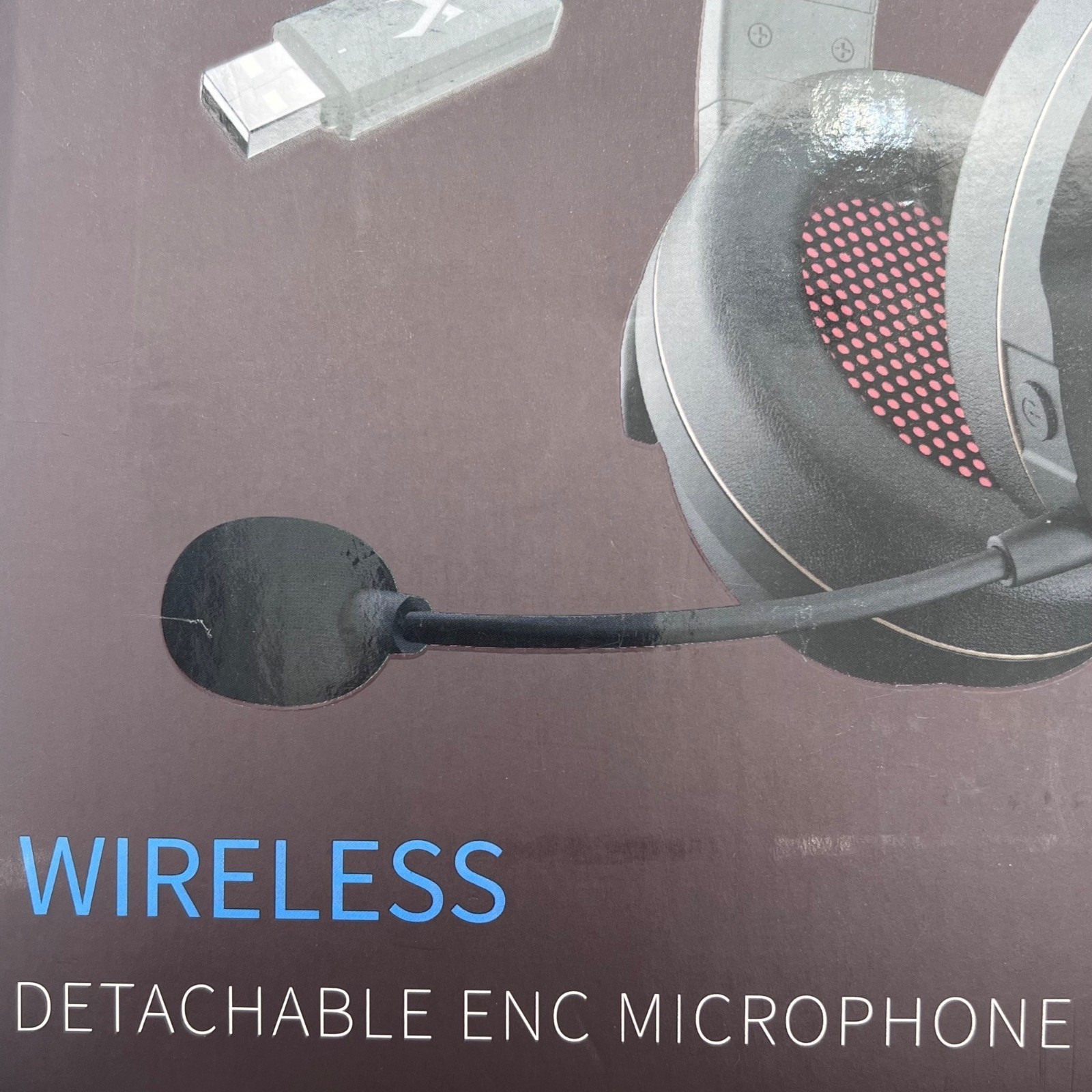 Xiberia G01 Wireless Gaming Headset With Detachable ENC Microphone MISSING USB