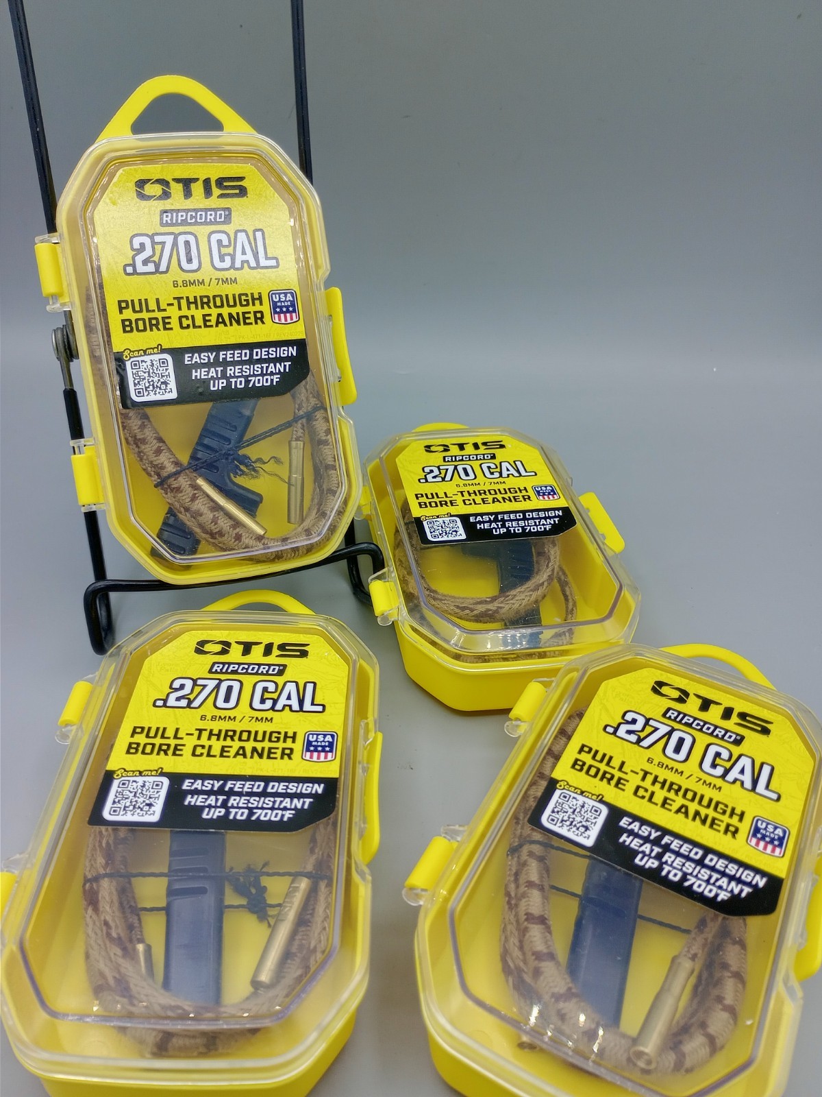 Lot of 4 Otis Ripcord Bore Cleaner .270 Cal 6.8MM/7MM
