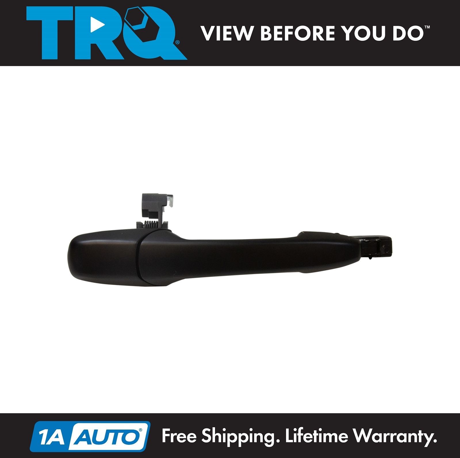 TRQ Rear Left Exterior Door Handle Black For 2006-2017 Mazda 5