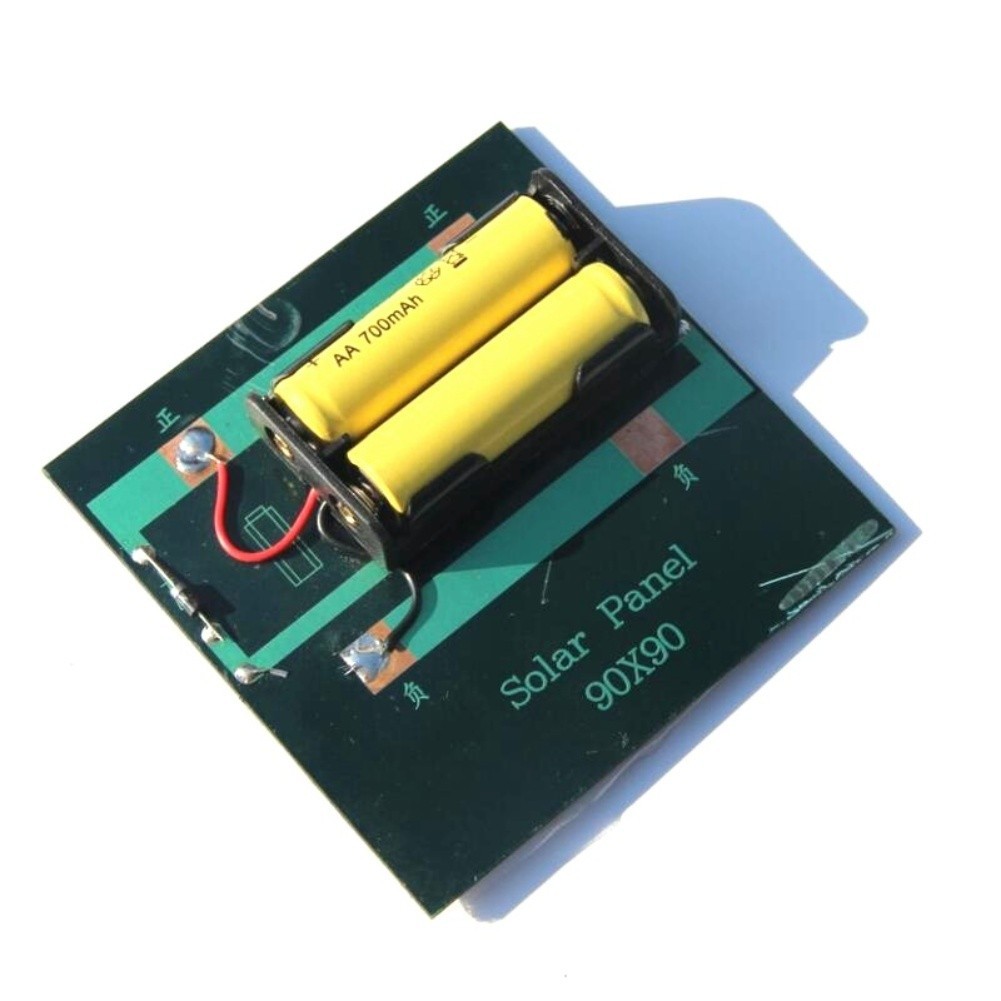 4V 1W Solar Panel Charger Compatible with Two AA Rechargeable Batteries