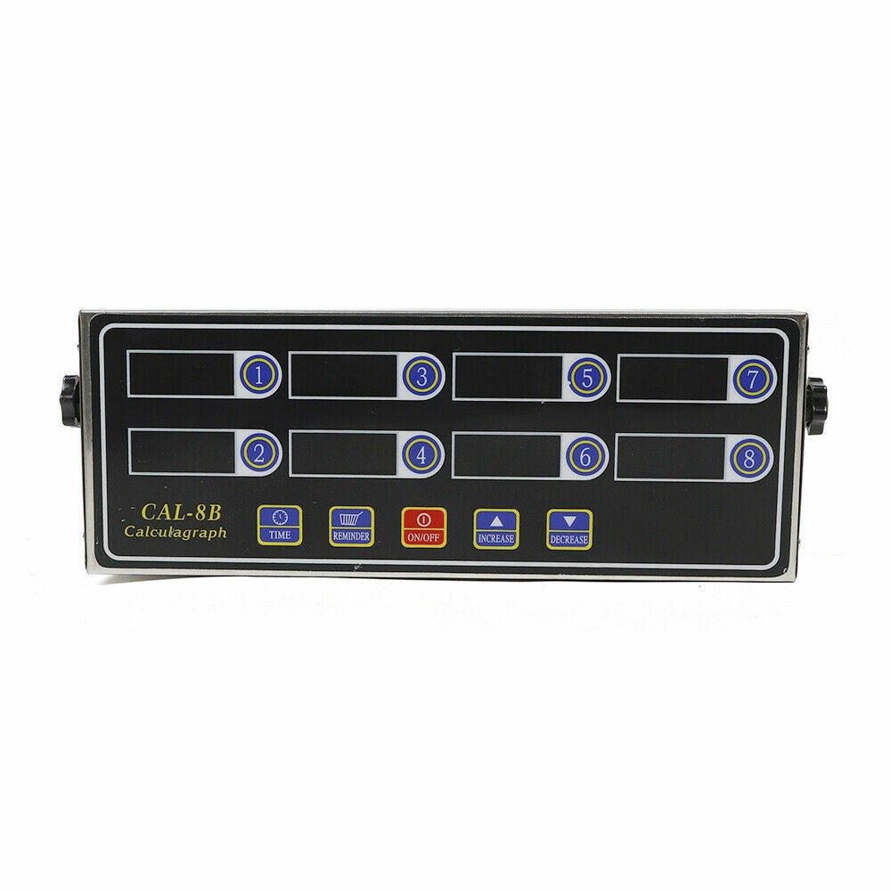 8 Channel Commercial Digital Timer Calculagraph Kitchen Loud Countdown Modern US