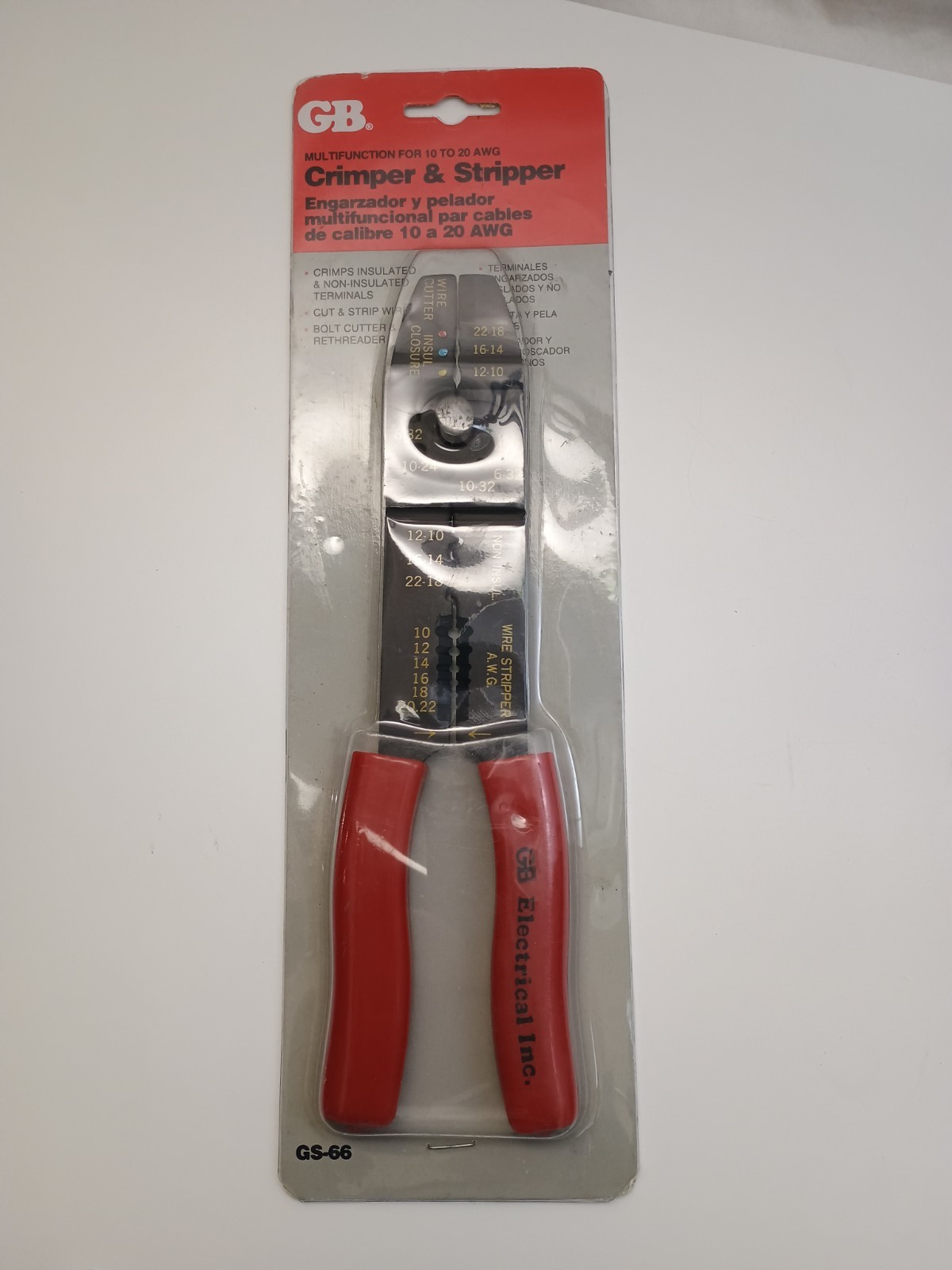 GB GARDNER BENDER GS-66 crimper and stripper multi-function 10-20 AW