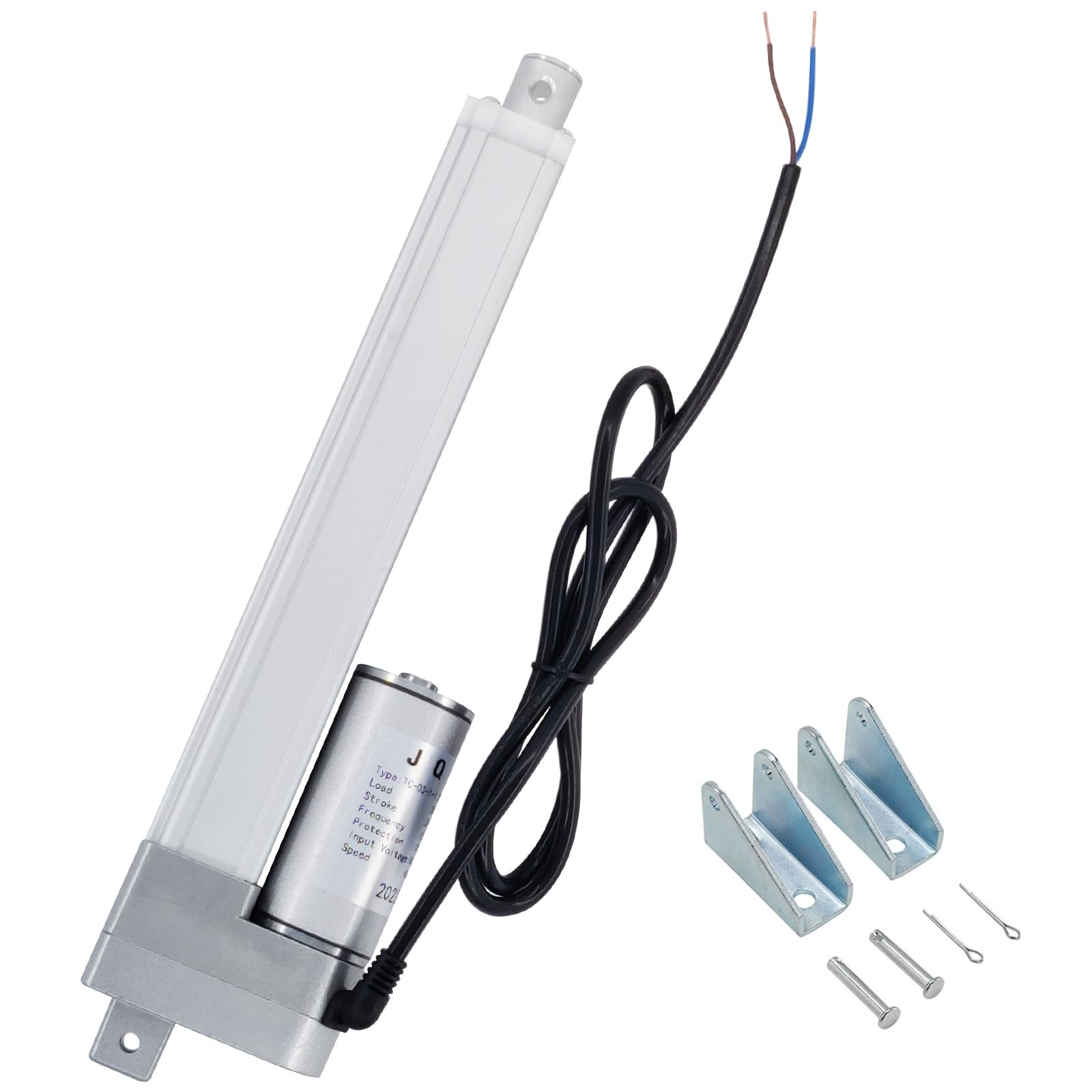 JQDML 12V High Speed Linear Actuator  8 Inch Stroke, 66lbs/300N, 1.77"/s Spee...