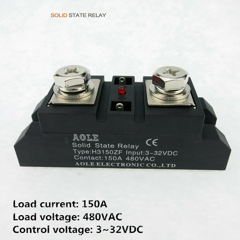 Industrial grade 150A single-phase solid state relay H3150ZF 480VAC DC - AC