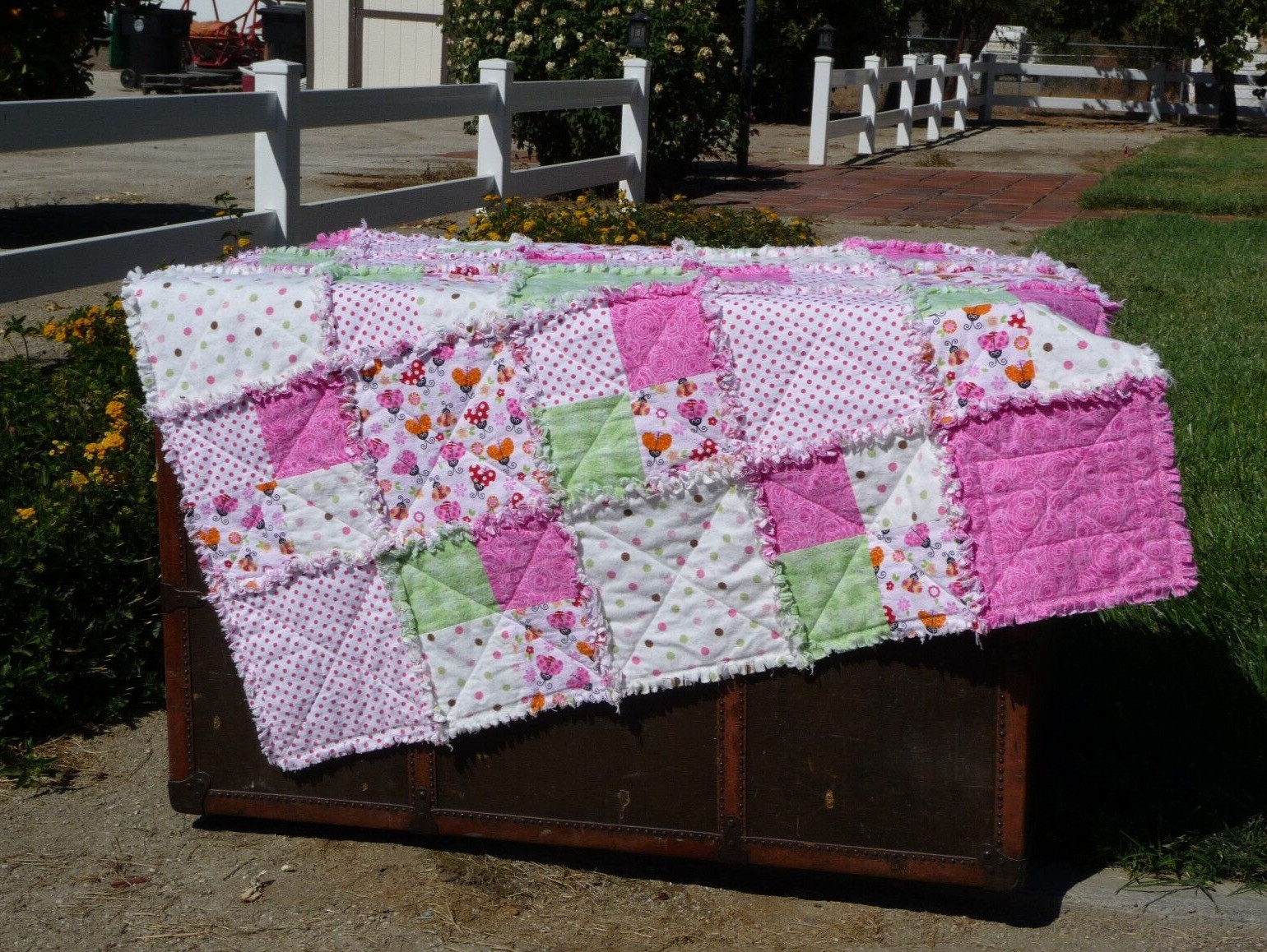 Fun Four Patch RAG QUILT PATTERN, Designed by Lenie Bosman, pattern only