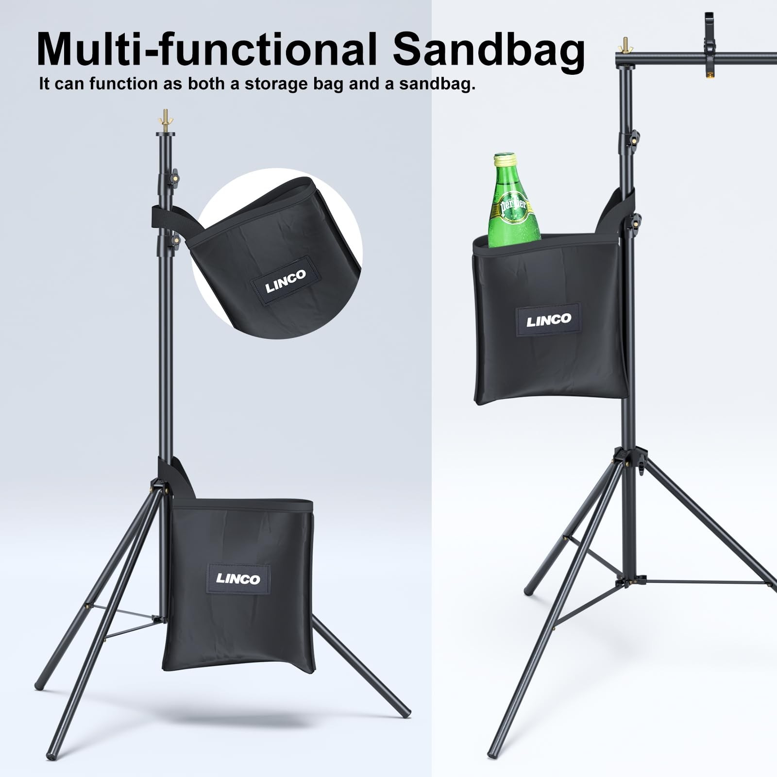 Linco Lincostore Backdrop Stand For Parties Kit 10X7 Ft Adjustable Back Drop