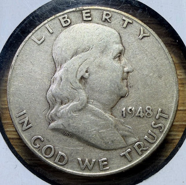 1948-D Franklin Half Dollar - Actual Coin Shown - Free Ship - 90% Silver INV#145