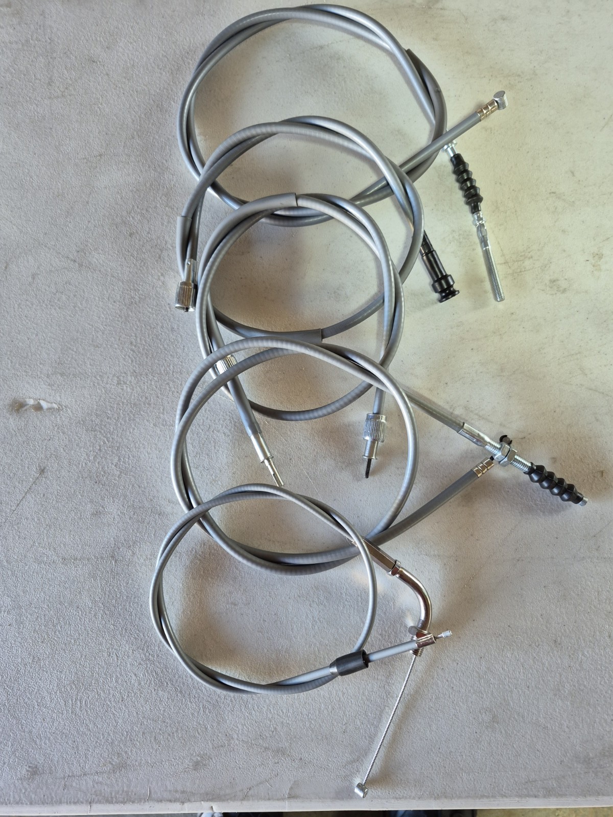 Honda SL125 5pc Gray CABLE SET