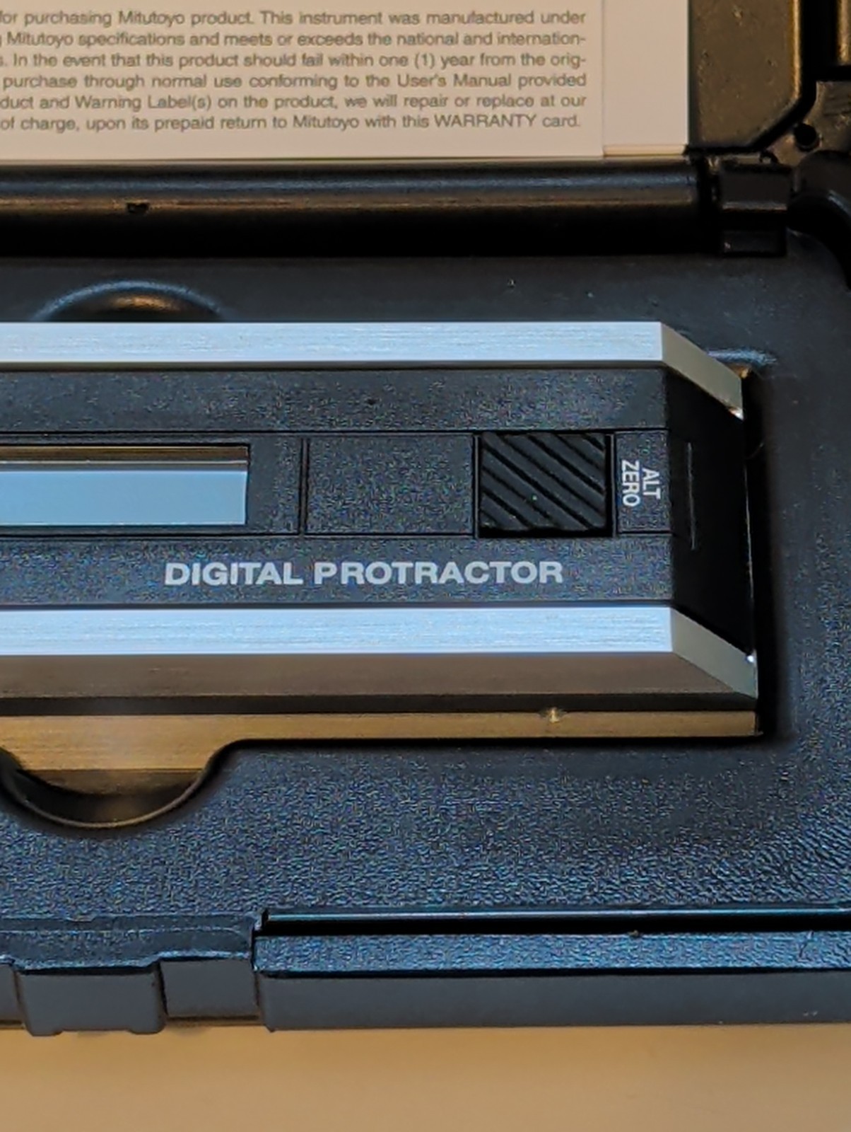 Mitutoyo 950-317 Digital Protractor Pro 360 with Case and Instructions Excellent
