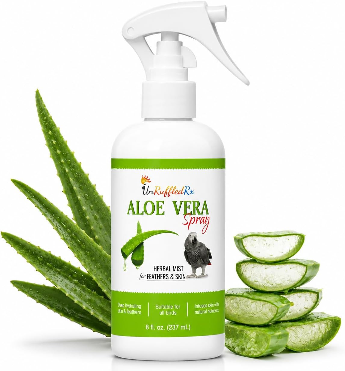 Aloe Vera Bird Spray for Parrots | Gentle Daily Support for Itchy Skin, Scratchi