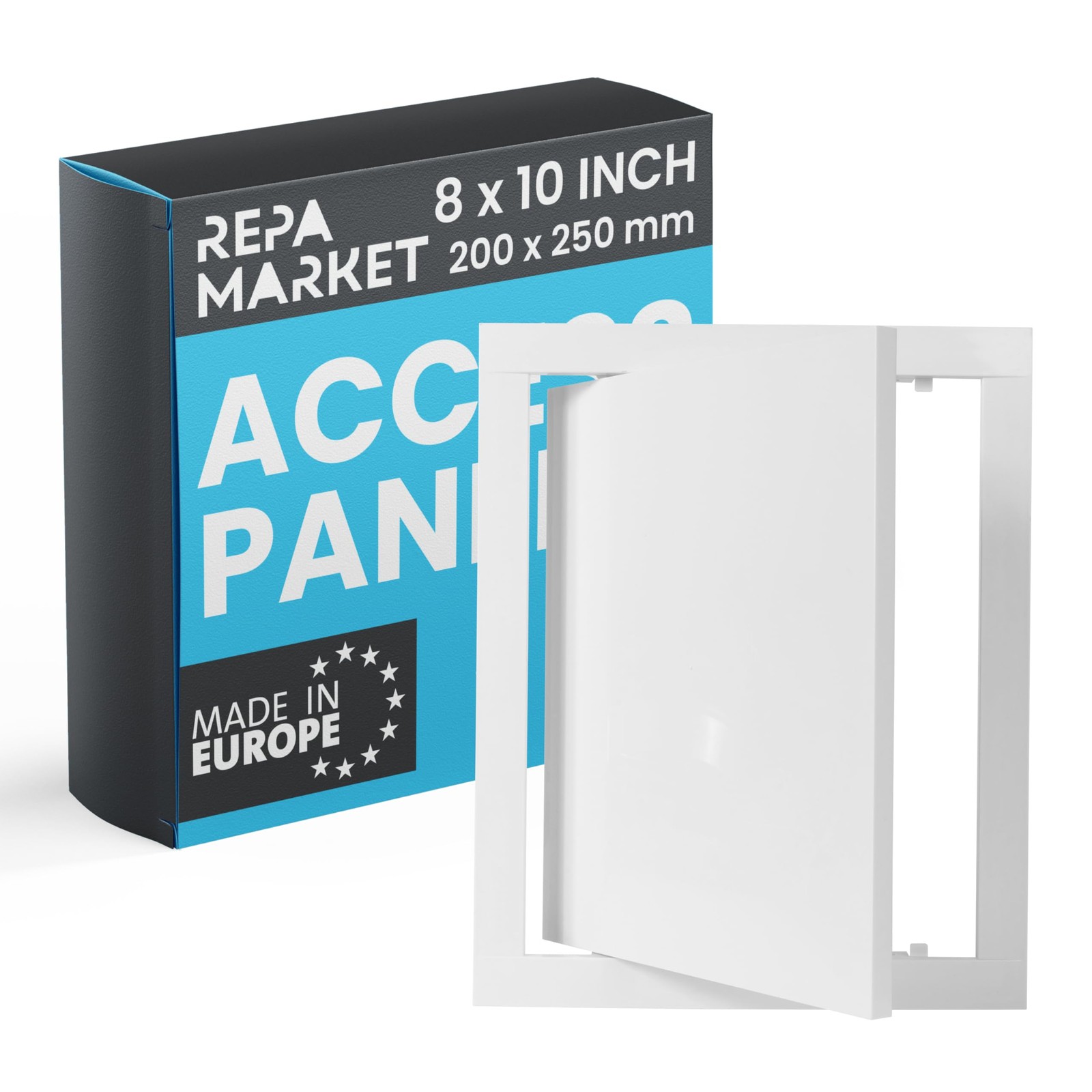 8 x 10 Inch Wall Access Panel for Drywall – White ABS Plastic Wall Hole Cover...