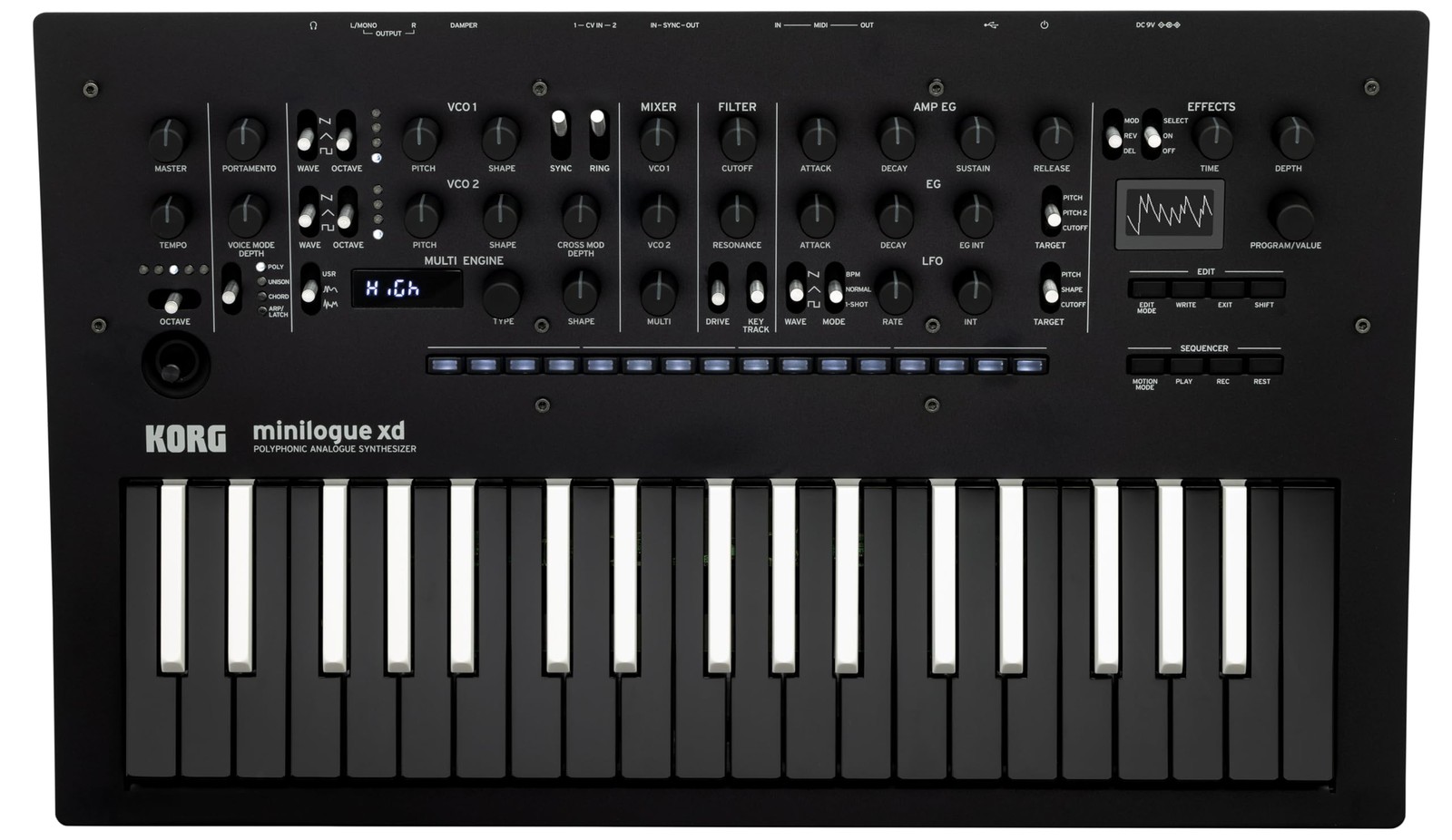 KORG minilogue xd Limited Edition Reverse Color Analog Synth 37-Key Japan Import