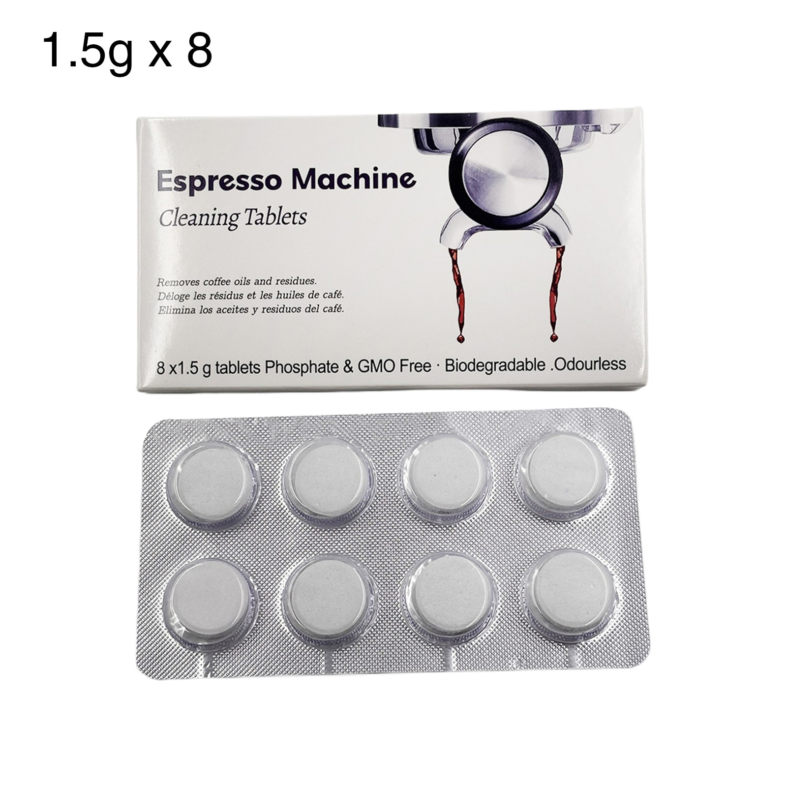 8 Pack Cleaning Tablet Cleaner Residue For BREVILLE Espresso Coffee Machine