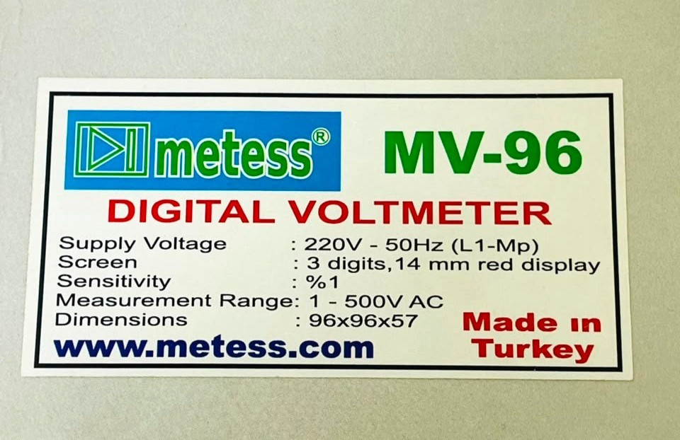 Metess MV-96 Digital Voltmeter 220V