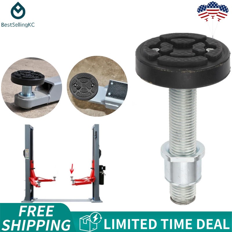 Auto Car Lift Round Tray High Leg Rubber Pad For 50mm Shaft