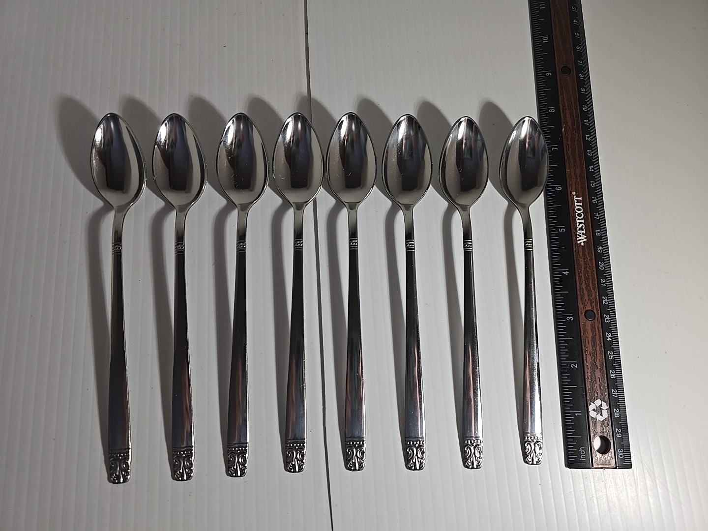 31 Pcs Wm Rogers Oneida Aztec Encore Serving Set Iced Tea/Dessert Spoon Teaspoon