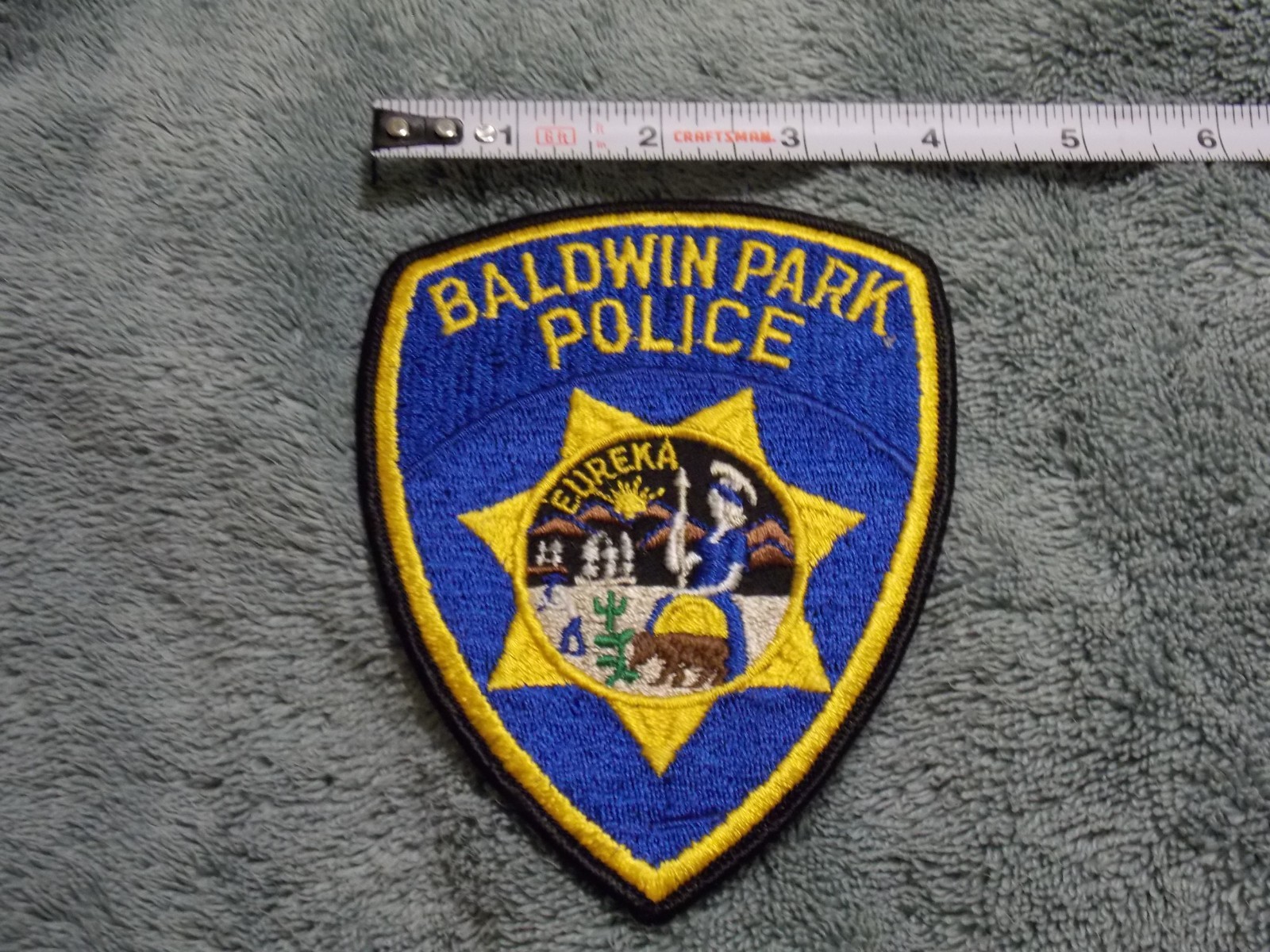 Baldwin Park, CA Police Shoulder Patch New ~ 4"x5"