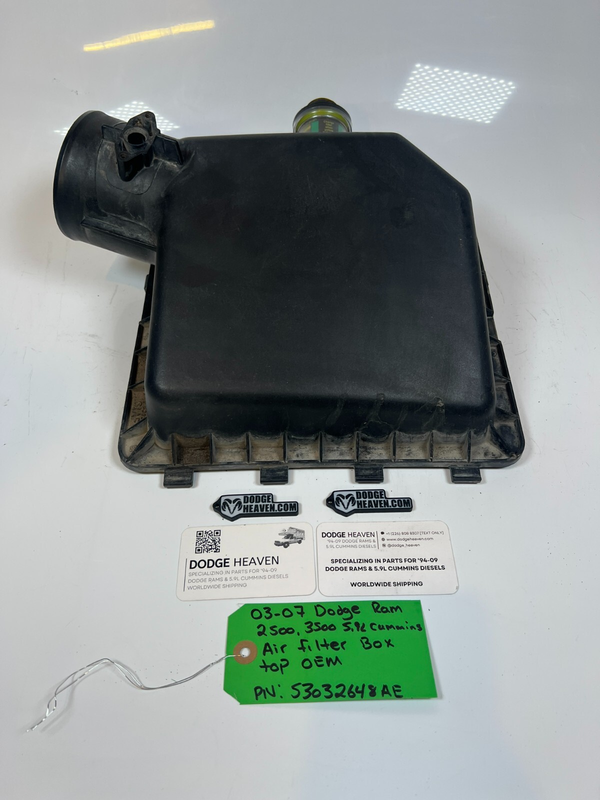 OEM 2003-2007 Dodge Ram  2500 3500 5.9L Cummins Air Filter Box Top 53032648AE