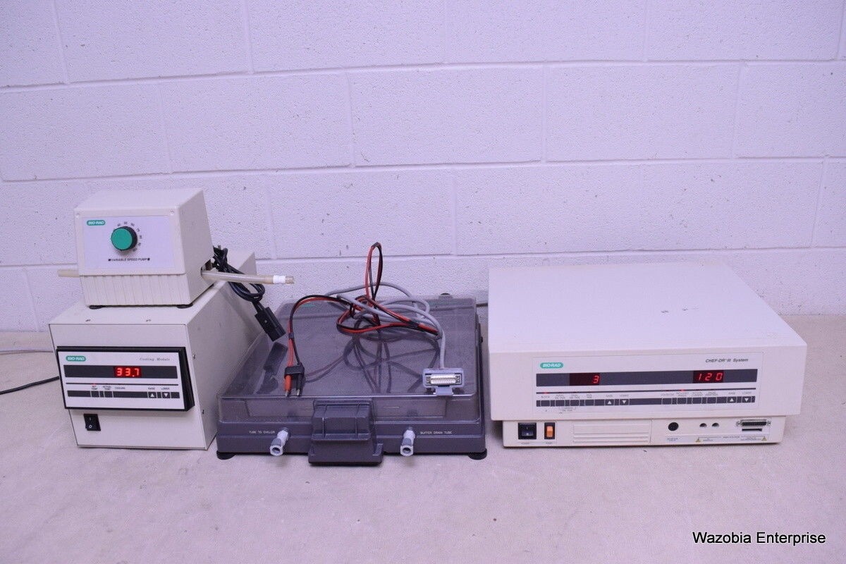 BIO-RAD CHEF-DR III ELECTROPHORESIS SYSTEM WITH CELL DRIVE COOLING MODULE  PUMP