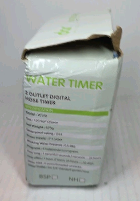 Dar 2 Zone Water Timer WT08 with Dual Outlets New