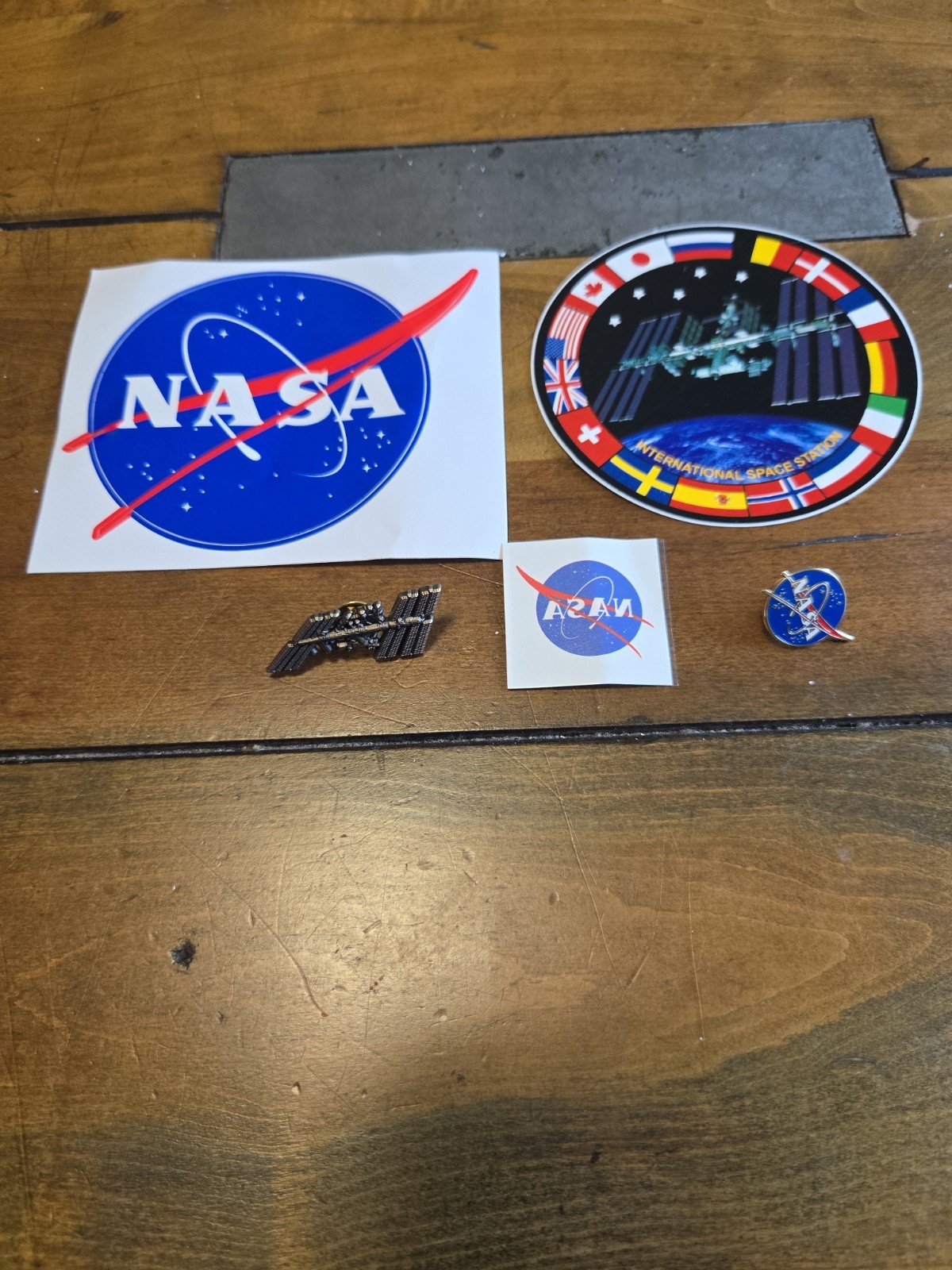 Nasa Sticker , Tatoo And Pin Lot