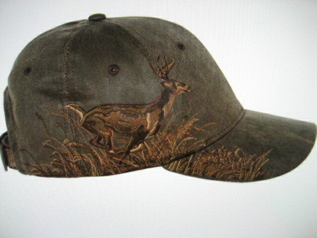 DRI-DUCK * WAXY-* DESIGN BUCK EMBROIDERED WITH RICHLY DETAILED NATURE SCENE
